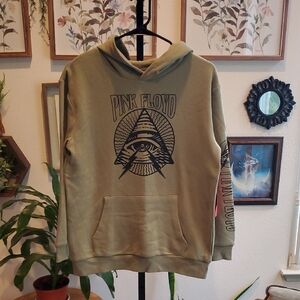 Pink Floyd Khaki Graphic Men's Hoodie